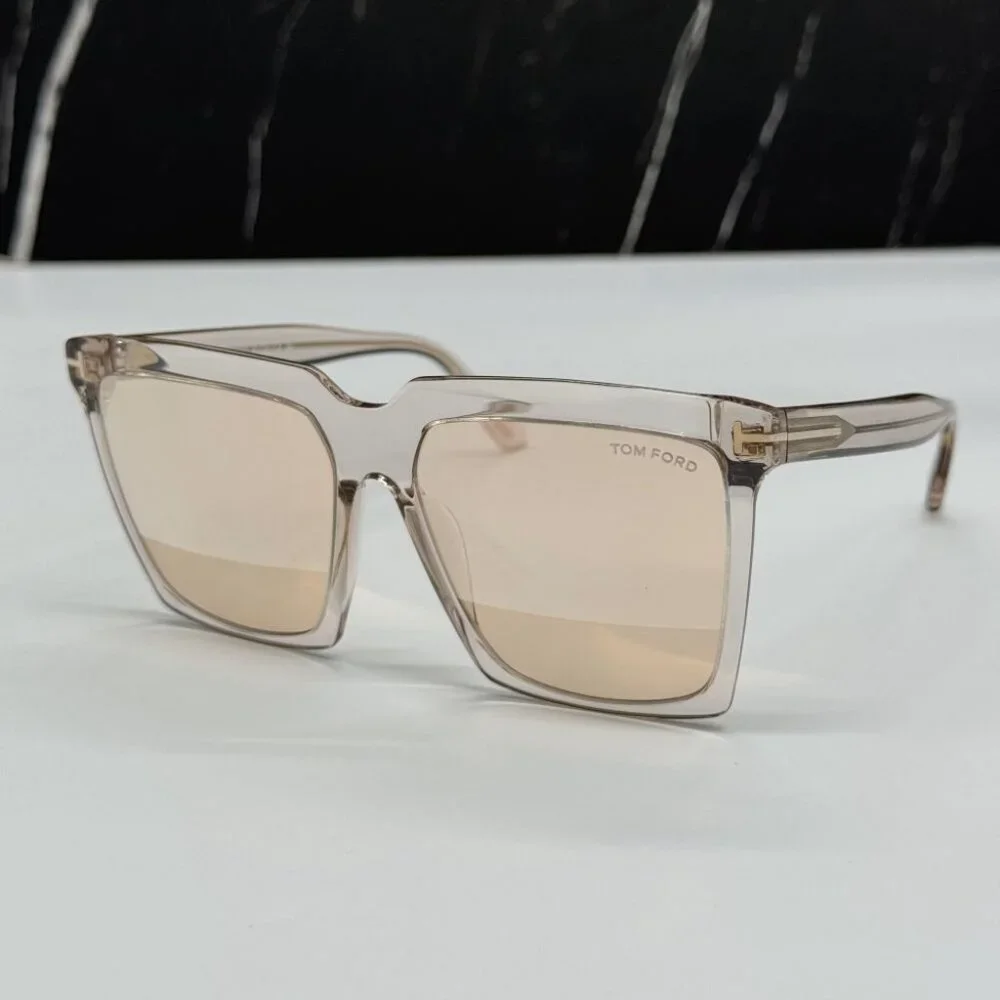 NEW TOM FORD TF764 20Z WOMEN SQUARE SUNGLASSES TOM FORD SABRINA-02 FT0764/S 20Z